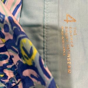 Blue printed lily pulitzer long shorts size 4